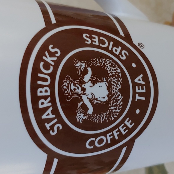 Starbucks Vintage 2008 Tall Ceramic Mug with Original Brown Siren Logo 16 fl oz - Picture 3 of 14
